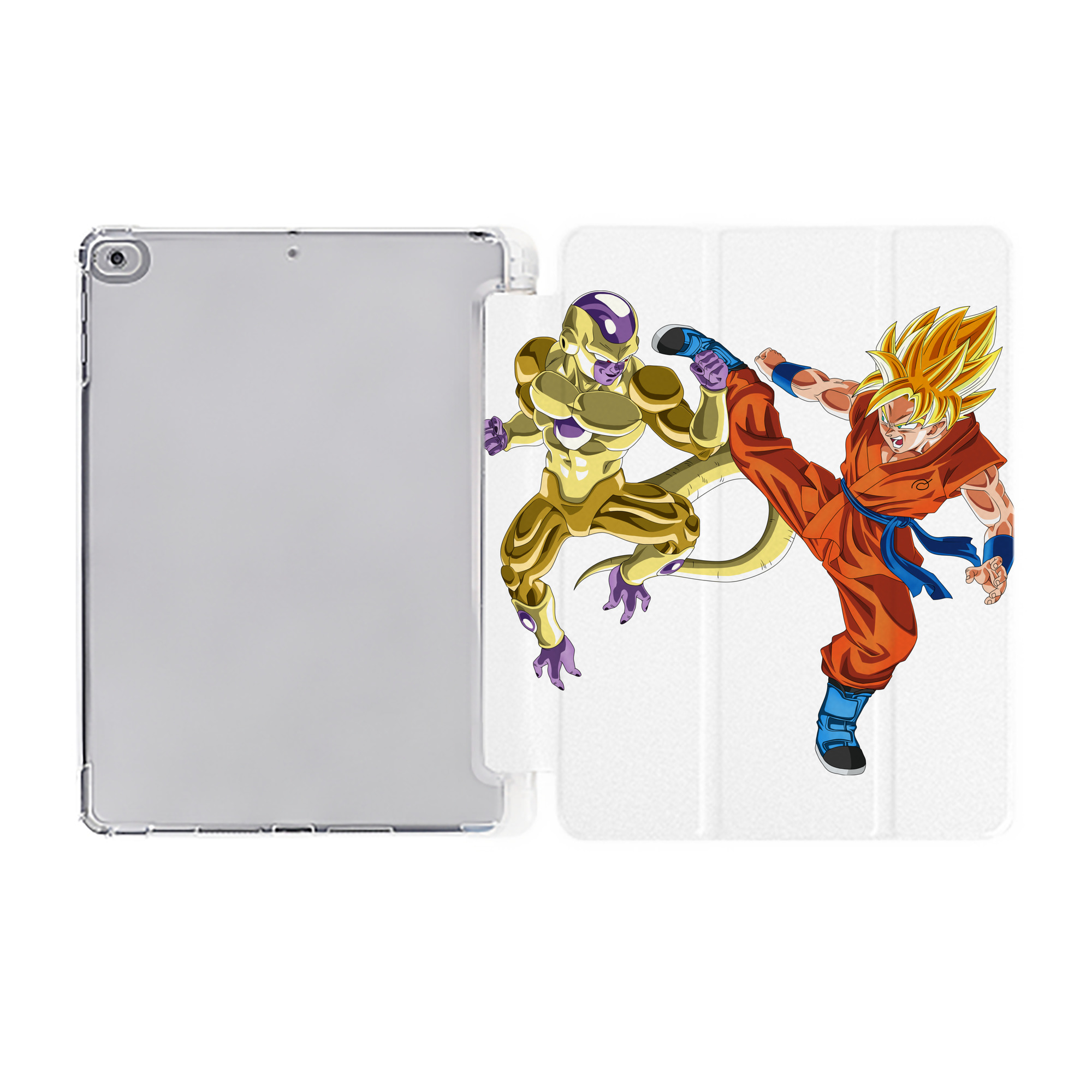 （画像用） ドラゴンボール DRAGON BALL IPad ケース ペン収納付き 三つ折りスタンド PUレザー×シリコン 対応機種9.5/10.5/10.9インチ